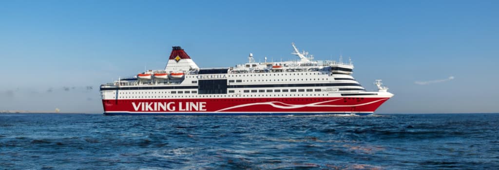 Viking Line ferry at sea